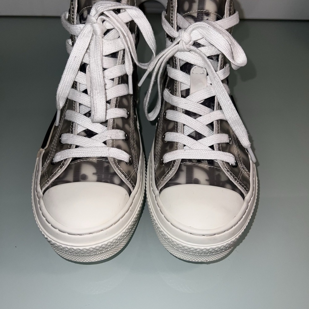 Christian Dior B23 High Top Women's Designer Sneaker 37 Size 7 - Picture 2 of 16
